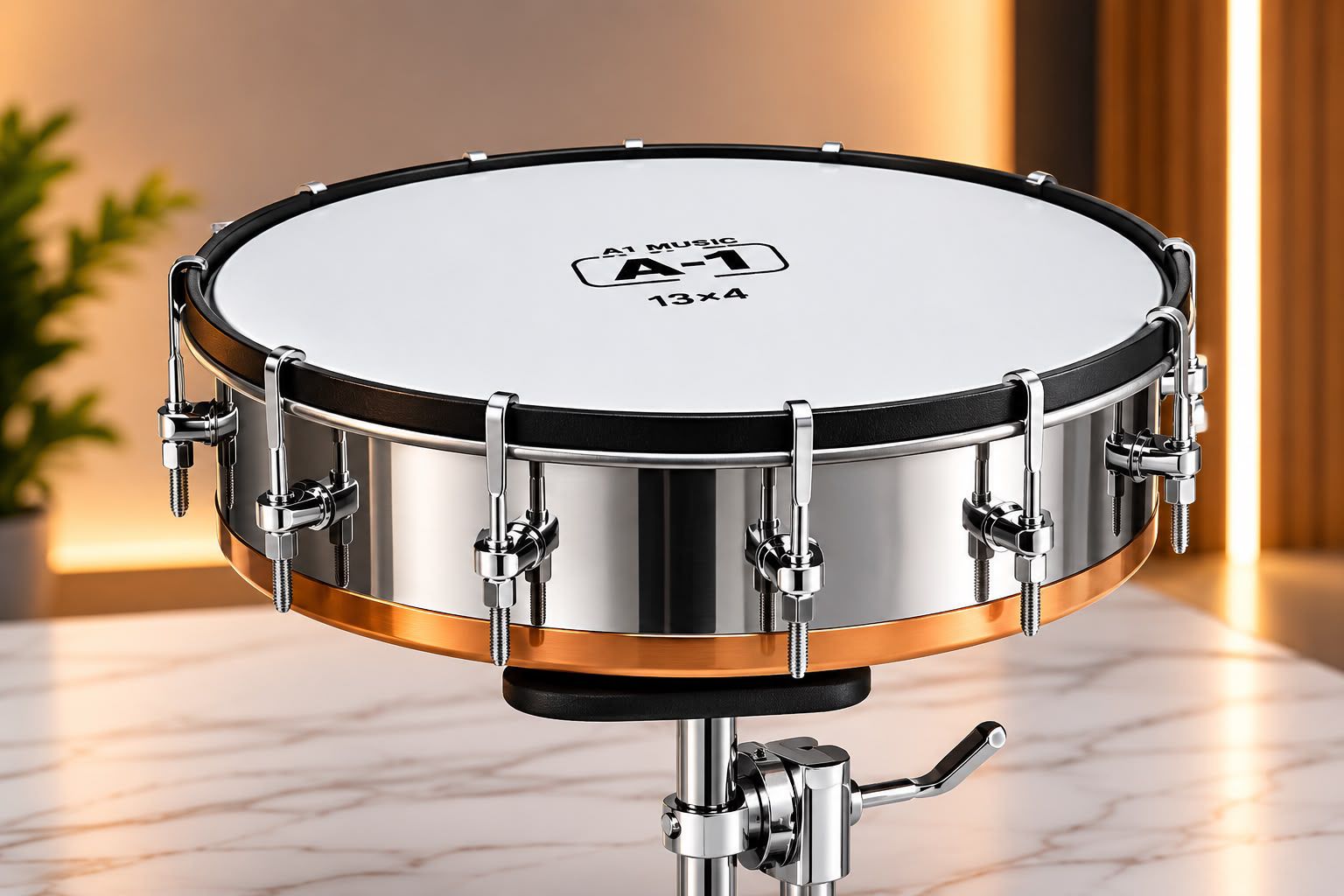 A-1 Music Steel & Copper Plated Tasha Drum