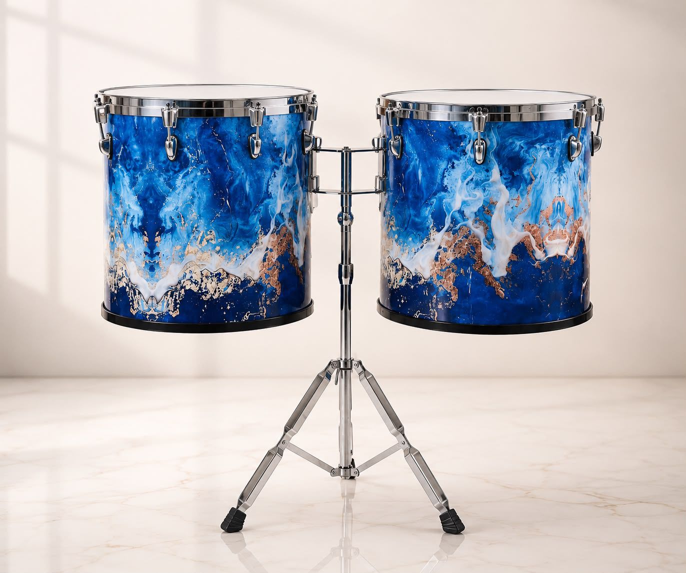 A-1 Music Aluminium Conset Drum Set with SS Stand, Bag & Sticks