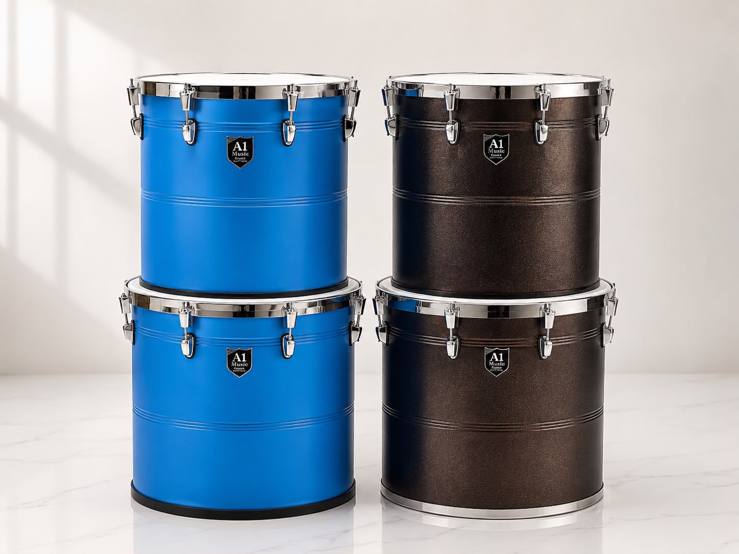 A-1 Music Aluminium Conset Drum Set with SS Stand, Bag & Sticks